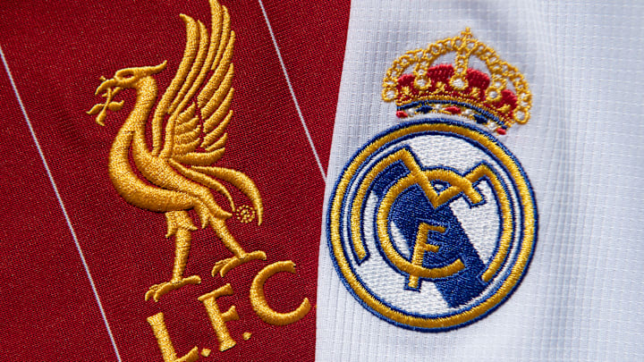 The Liverpool FC and Real Madrid Club Badges