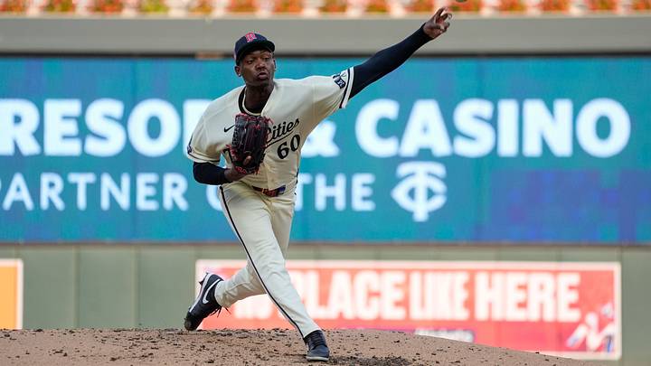 Jul 25, 2026; Minneapolis, Minnesota, USA; Minnesota Twins starting pitcher Kendry Rojas (60) throws to the Athletics in the third inning at Target Field. Mandatory Credit: Bruce Kluckhohn-Imagn Images Jul 25, 2026; Minneapolis, Minnesota, USA; Minnesota Twins starting pitcher Kendry Rojas (60) throws to the Athletics in the third inning at Target Field. Mandatory Credit: Bruce Kluckhohn-Imagn Images