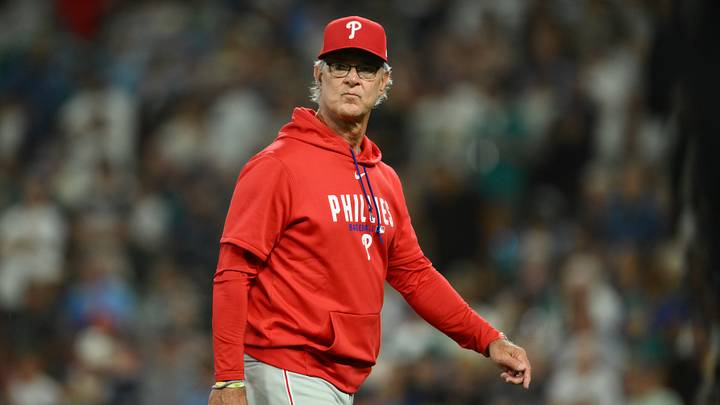 Aug 25, 2026; Seattle, Washington, USA; Philadelphia Phillies manager Don Mattingly during the seventh inning against the Seattle Mariners at T-Mobile Park. Mandatory Credit: Steven Bisig-Imagn Images Aug 25, 2026; Seattle, Washington, USA; Philadelphia Phillies manager Don Mattingly during the seventh inning against the Seattle Mariners at T-Mobile Park. Mandatory Credit: Steven Bisig-Imagn Images