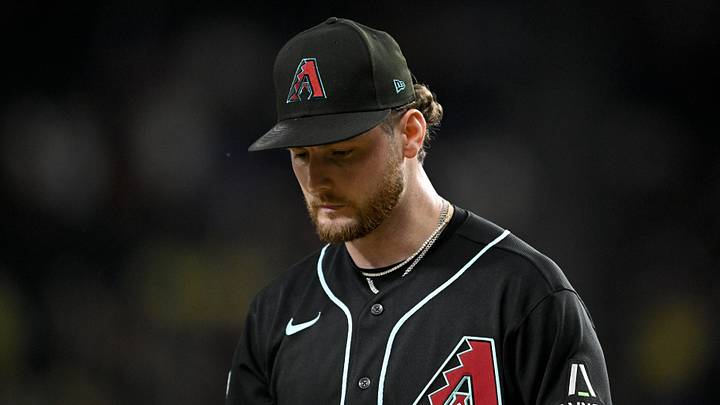 May 13, 2026; Arlington, Texas, USA; Arizona Diamondbacks starting pitcher Ryne Nelson (19) comes off the field after he gives up a three run home run to the Texas Rangers during the fifth inning at Globe Life Field. Mandatory Credit: Jerome Miron-Imagn Images May 13, 2026; Arlington, Texas, USA; Arizona Diamondbacks starting pitcher Ryne Nelson (19) comes off the field after he gives up a three run home run to the Texas Rangers during the fifth inning at Globe Life Field. Mandatory Credit: Jerome Miron-Imagn Images