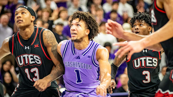 Desmond Claude mixes it up against Utah. 