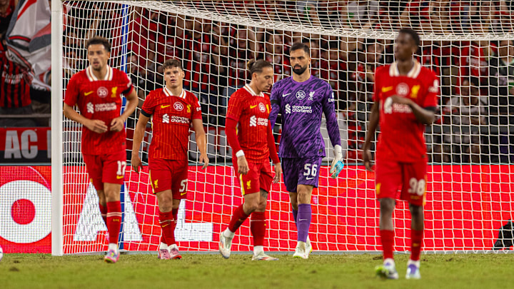 Liverpool were beaten by Milan in Hong Kong. 