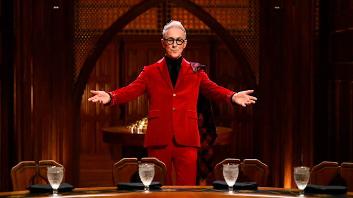 THE TRAITORS -- Episode 201 -- Pictured: Alan Cumming -- (Photo by: Euan Cherry/PEACOCK)
