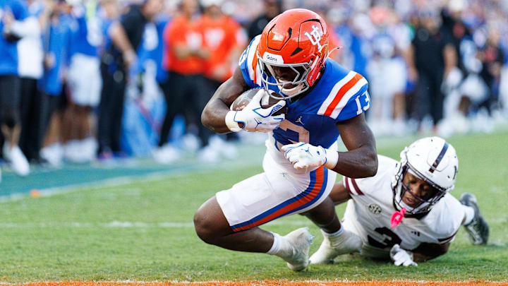 Florida Gators running back Jadan Baugh rushed for a career-high 150 yards.
