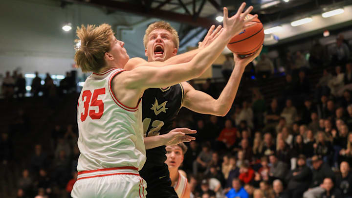 Mt. Vernon's Luke Ertel (12).