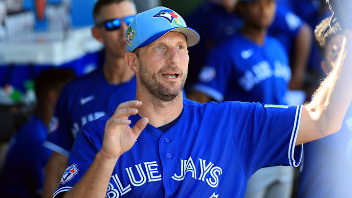 Toronto Blue Jays staring pitcher Max Scherzer. Toronto Blue Jays staring pitcher Max Scherzer.