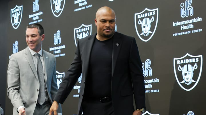 Las Vegas Raiders Introduce Antonio Pierce As Head Coach, Tom Telesco As General Manager