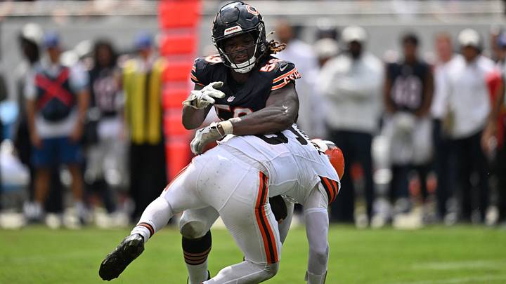 Chicago Bears defensive end Jamree Kromah. Chicago Bears defensive end Jamree Kromah.