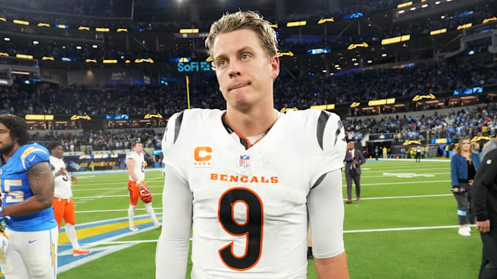 Cincinnati Bengals quarterback Joe Burrow after the game against the Los Angeles Chargers.