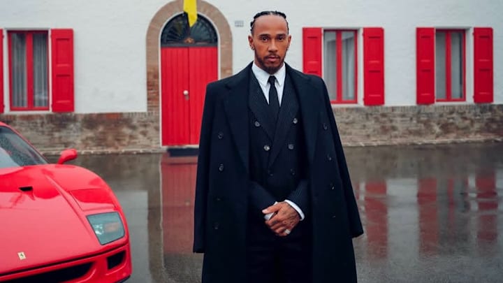 Lewis Hamilton arrives at Maranello. Lewis Hamilton arrives at Maranello.