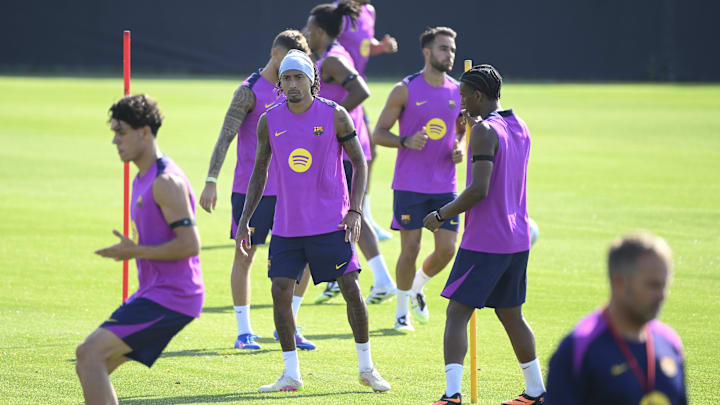 Training session of Barcelona FC