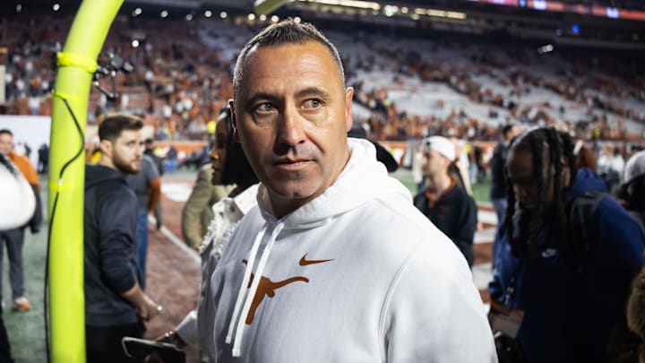 Texas Longhorns head coach Steve Sarkisian against the Clemson Tigers.