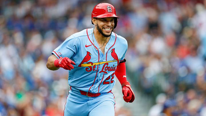 Aug 15, 2026; Chicago, Illinois, USA; St. Louis Cardinals left fielder Joshua Baez (22) celebrates as he rounds the bases after hitting a two-run home run against the Chicago Cubs during the first inning at Wrigley Field. Mandatory Credit: Kamil Krzaczynski-Imagn Images Aug 15, 2026; Chicago, Illinois, USA; St. Louis Cardinals left fielder Joshua Baez (22) celebrates as he rounds the bases after hitting a two-run home run against the Chicago Cubs during the first inning at Wrigley Field. Mandatory Credit: Kamil Krzaczynski-Imagn Images