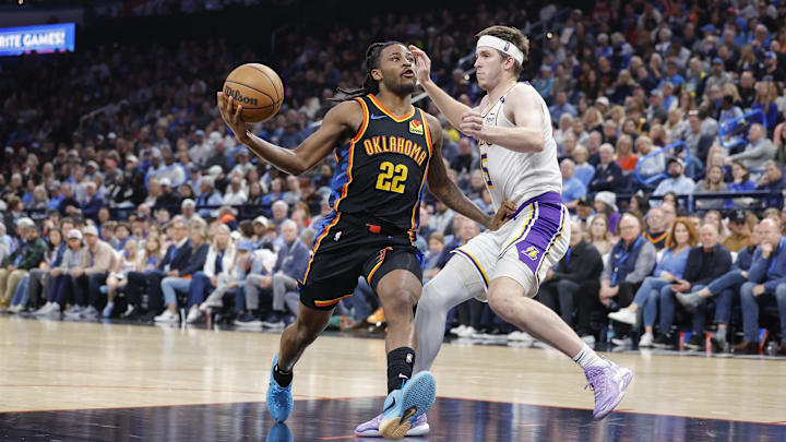 The Thunder are favored by 15 points on Tuesday against the Lakers.