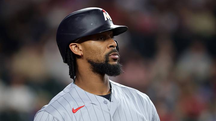 Jun 19, 2026; Phoenix, Arizona, USA; Minnesota Twins outfielder Byron Buxton against the Arizona Diamondbacks at Chase Field. Mandatory Credit: Mark J. Rebilas-Imagn Images Jun 19, 2026; Phoenix, Arizona, USA; Minnesota Twins outfielder Byron Buxton against the Arizona Diamondbacks at Chase Field. Mandatory Credit: Mark J. Rebilas-Imagn Images