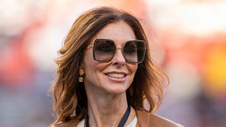 Dallas Cowboys chief brand officer Charlotte Jones before the game against the San Francisco 49ers at Levi's Stadium. 
