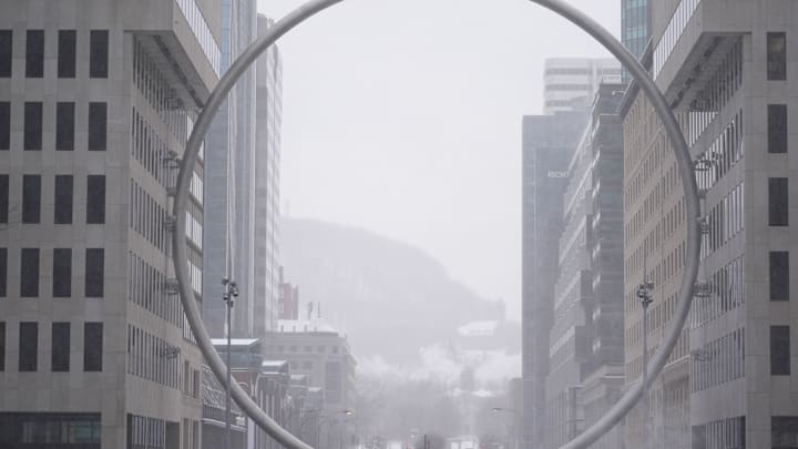 Snowfall in Montreal
