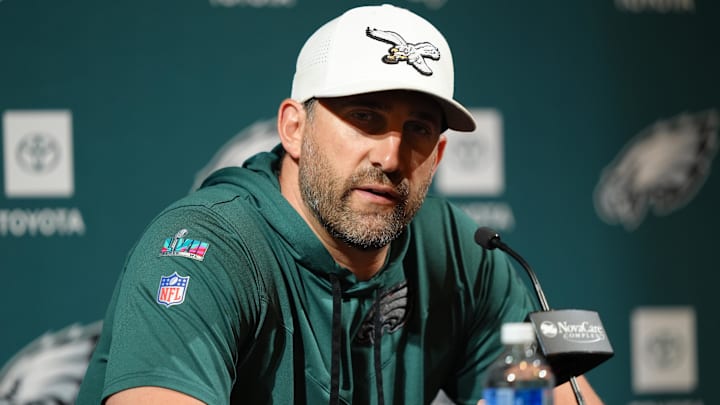 Jun 10, 2025; Philadelphia, PA, USA; Philadelphia Eagles head coach Nick Sirianni addresses media during a press conference at NovaCare Complex. Mandatory Credit: Kyle Ross-Imagn Images Jun 10, 2025; Philadelphia, PA, USA; Philadelphia Eagles head coach Nick Sirianni addresses media during a press conference at NovaCare Complex. Mandatory Credit: Kyle Ross-Imagn Images