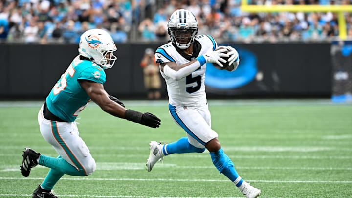 Carolina Panthers running back Rico Dowdle led all rushers with 206 yards in Week 5.