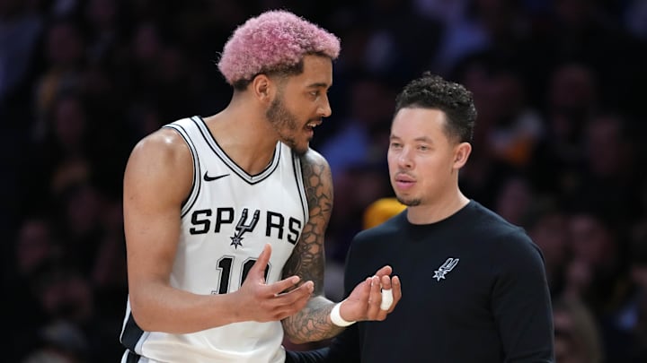 Mitch Johnson and Jeremy Sochan