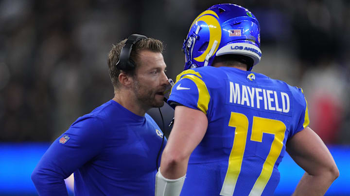 Los Angeles Rams quarterback Baker Mayfield (17)