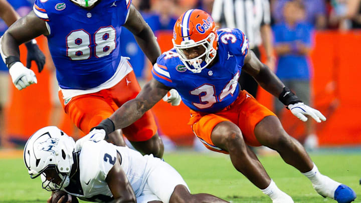 George Gumbs Jr. has been one of the bright spots among a struggling Florida Gators defense. [Doug Engle/Gainesville Sun]