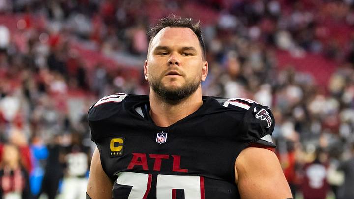Atlanta Falcons tackle Jake Matthews has only missed one game in his NFL career. Atlanta Falcons tackle Jake Matthews has only missed one game in his NFL career.