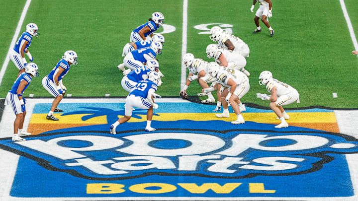 BYU defensive line in the Pop-Tarts Bowl