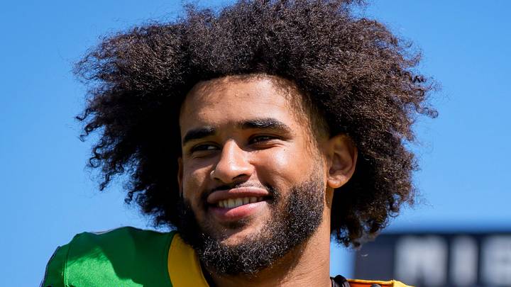 Oregon quarterback Dante Moore walks off the field following the Oregon Ducks annual spring game on April 25, 2026 at Autzen Stadium in Eugene, Oregon. Oregon quarterback Dante Moore walks off the field following the Oregon Ducks annual spring game on April 25, 2026 at Autzen Stadium in Eugene, Oregon.