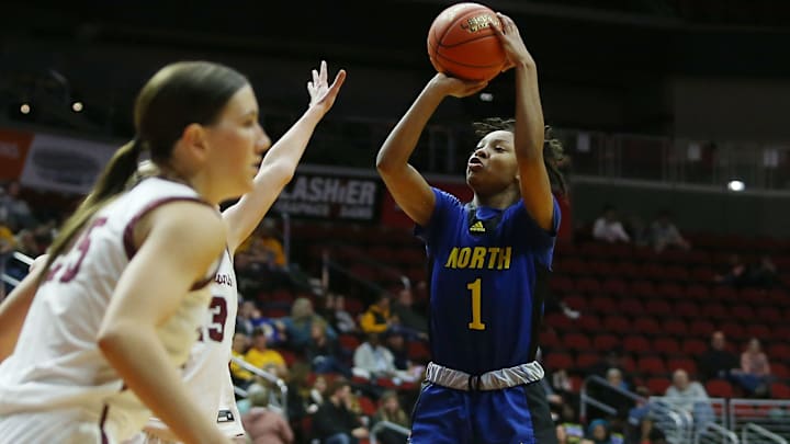 Divine Bourrage was one of four players from Iowa nominated as McDonald's All-Americans.