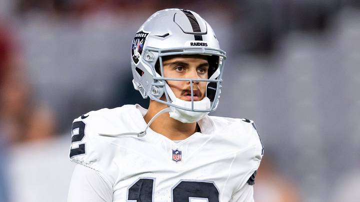Las Vegas Raiders QB Aidan O'Connell 