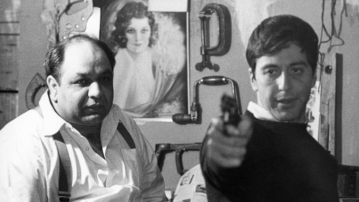 Richard Castellano (L) with Al Pacino (R) in 1972's 'The Godfather,'