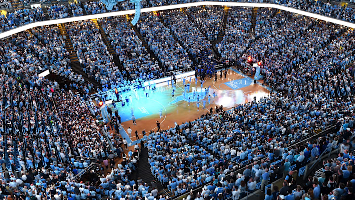 UNC basketball versus Duke