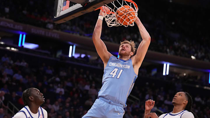 Creighton is a slight underdog against West Virginia in the College Basketball Crown semifinals.