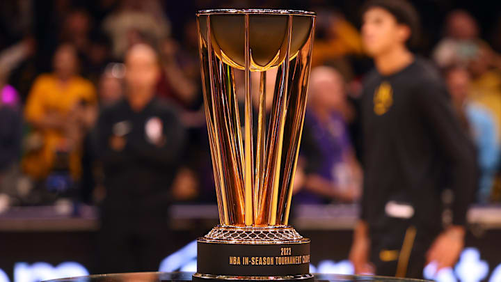 El trofeo de la Copa de la NBA, competición que se estrenó en 2023