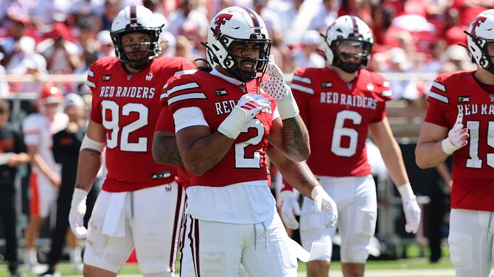 Sep 26, 2026; Lubbock, Texas, USA; Texas Tech Red Raiders defensive end Trey White (2) looks to the bench in the second half against the Sam Houston Bearkats at Galaxy Stadium. Mandatory Credit: Michael C. Johnson-Imagn Images Sep 26, 2026; Lubbock, Texas, USA; Texas Tech Red Raiders defensive end Trey White (2) looks to the bench in the second half against the Sam Houston Bearkats at Galaxy Stadium. Mandatory Credit: Michael C. Johnson-Imagn Images