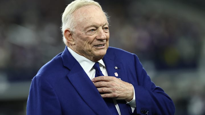 Dallas Cowboys owner Jerry Jones before a game against the Minnesota Vikings.
