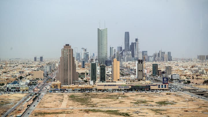The King Abdullah Financial District (KAFD) Skyline in Riyadh
