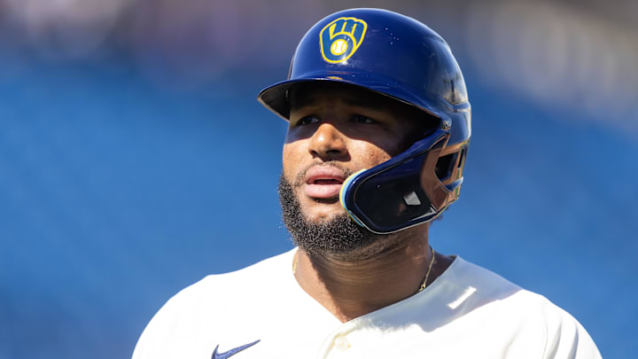 Feb 27, 2026; Phoenix, Arizona, USA; Milwaukee Brewers outfielder Jackson Chourio against the Chicago White Sox during a spring training game at American Family Fields of Phoenix. Mandatory Credit: Mark J. Rebilas-Imagn Images Feb 27, 2026; Phoenix, Arizona, USA; Milwaukee Brewers outfielder Jackson Chourio against the Chicago White Sox during a spring training game at American Family Fields of Phoenix. Mandatory Credit: Mark J. Rebilas-Imagn Images