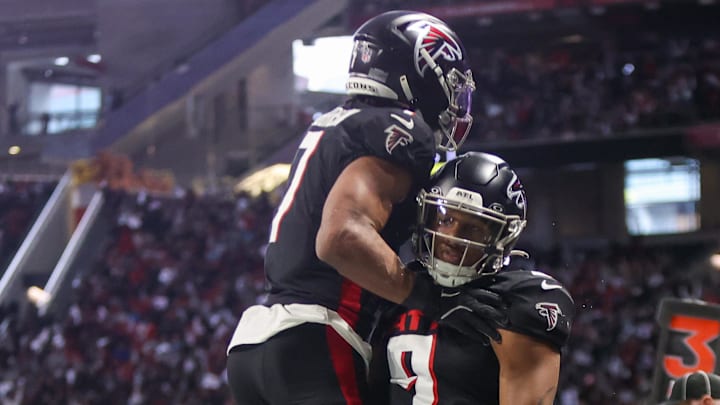 Atlanta Falcons running back Bijan Robinson and quarterback Michael Penix Jr. are building blocks for the 2025 team.