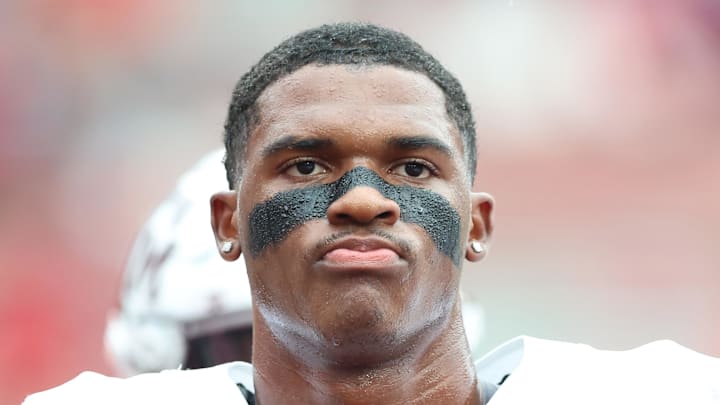 Texas A&M Aggies quarterback Marcel Reed (10) prior to the game against the Arkansas Razorbacks at Donald W. Reynolds Razorback Stadium. Texas A&M Aggies quarterback Marcel Reed (10) prior to the game against the Arkansas Razorbacks at Donald W. Reynolds Razorback Stadium.