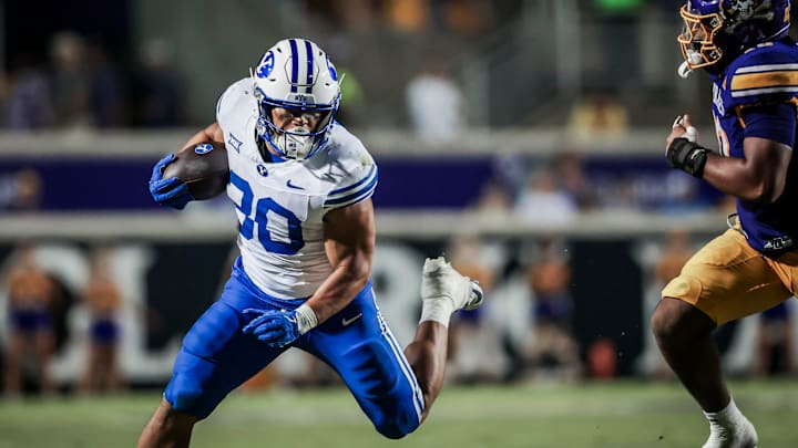 BYU RB Sione Moa against East Carolina
