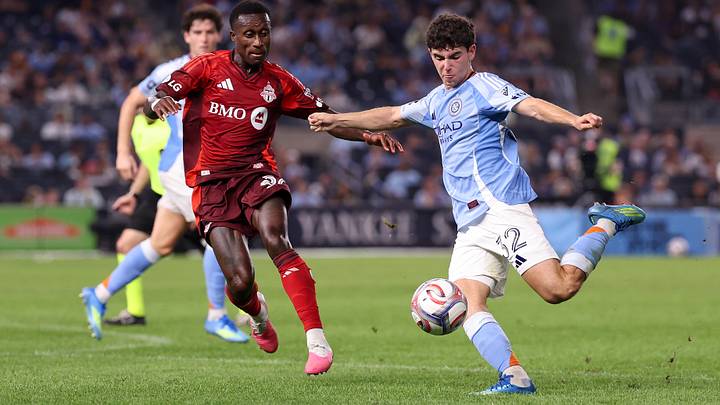 Richie Laryea and Toronto FC aim to keep the match against NYCFC penalty-free. Richie Laryea and Toronto FC aim to keep the match against NYCFC penalty-free.