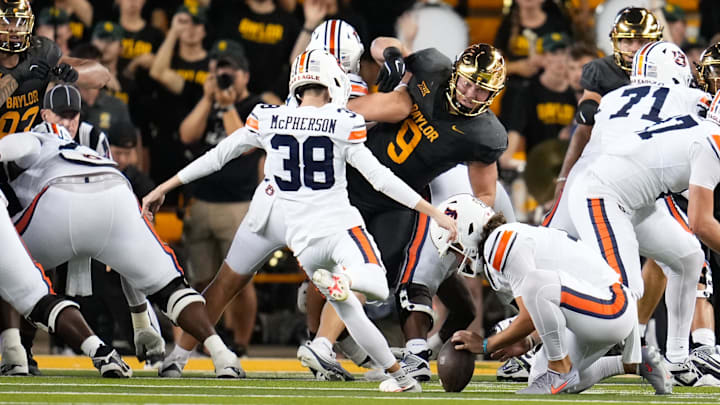 Auburn's opening spread against Baylor on a neutral field is notable, writes one scribe Auburn's opening spread against Baylor on a neutral field is notable, writes one scribe