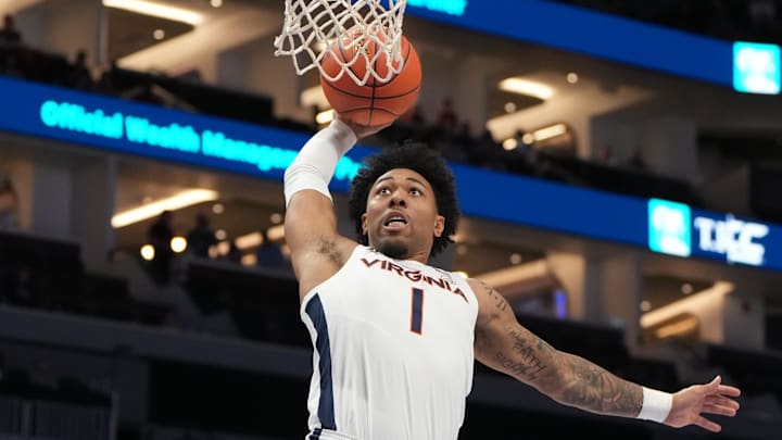 Virginia Cavaliers guard Malik Thomas 