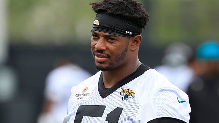 Jacksonville Jaguars linebacker Ventrell Miller (51) walks off the field during the first day of minicamp at the Miller Electric Center, Tuesday, June 9, 2026, in Jacksonville, Fla.