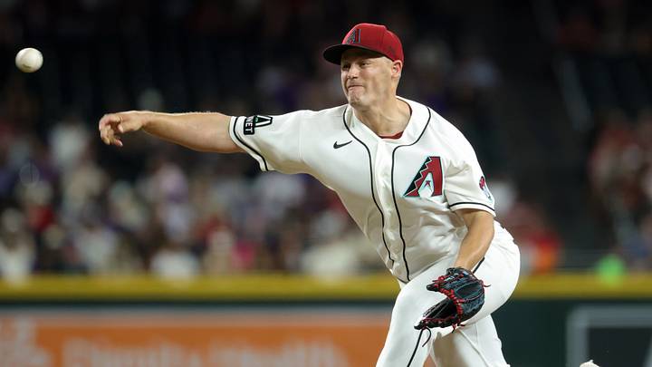 Aug 4, 2026; Phoenix, Arizona, USA; Arizona Diamondbacks pitcher Paul Sewald against the San Diego Padres at Chase Field. Mandatory Credit: Mark J. Rebilas-Imagn Images Aug 4, 2026; Phoenix, Arizona, USA; Arizona Diamondbacks pitcher Paul Sewald against the San Diego Padres at Chase Field. Mandatory Credit: Mark J. Rebilas-Imagn Images