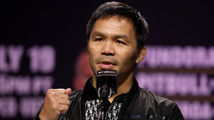 Hall of Fame boxing legend Manny Pacquiao on June 3, 2025.