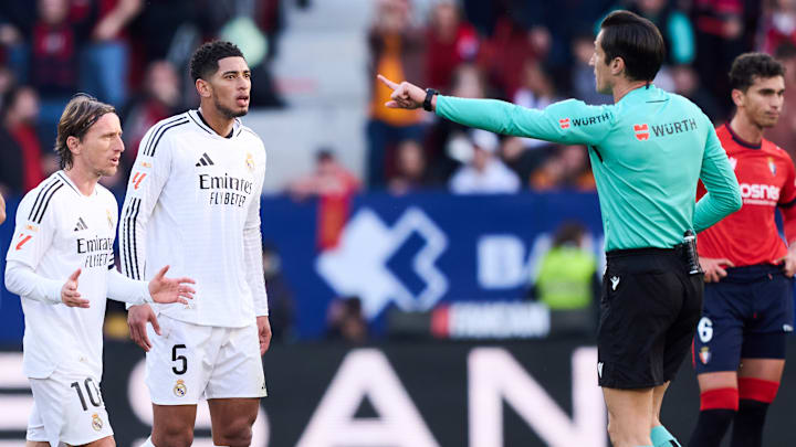 Jude Bellingham was sent off during Real Madrid's weekend draw