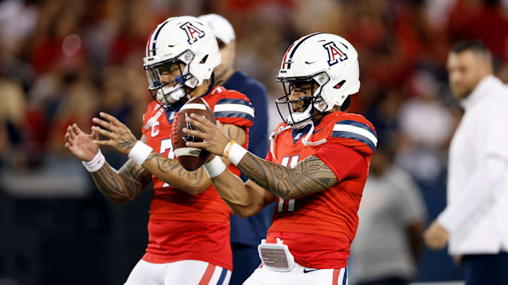 Oregon State v Arizona QB Noah Fifita Jayden de laura
